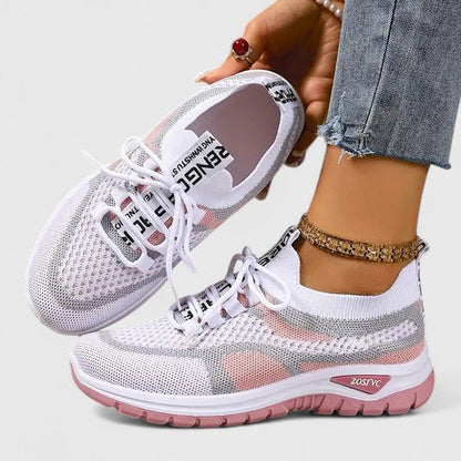 Comfort Support Sneakers featuring a shock-absorbing sole, designed for lightweight breathability and all-day comfort, perfect for active lifestyles. 4
