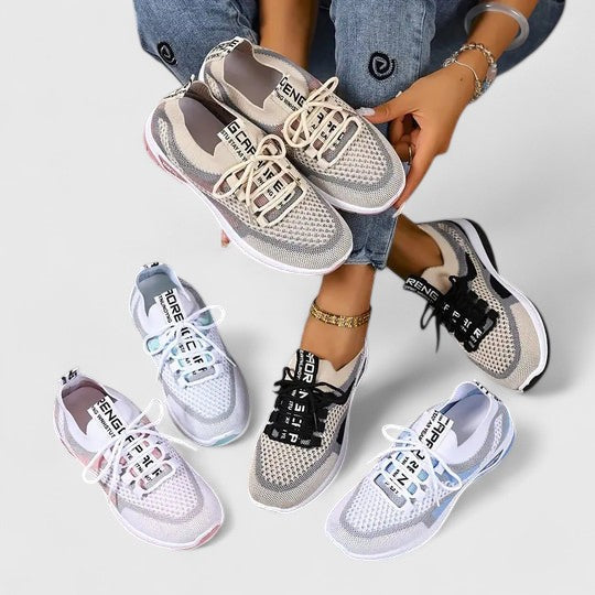 Comfort Support Sneakers featuring a shock-absorbing sole, designed for lightweight breathability and all-day comfort, perfect for active lifestyles. 7