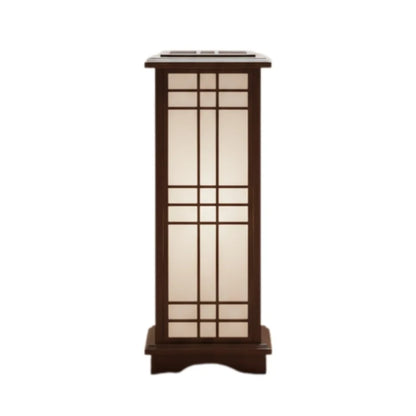 Japanese Shoji lamp featuring a warm glow and a stylish wood frame, ideal for enhancing the ambiance of living rooms or entryways with its elegant traditional design 3