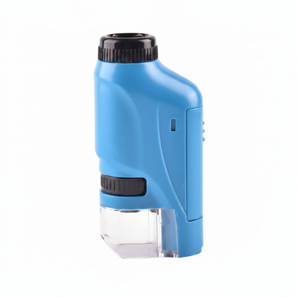 Kids Pocket Microscope for hands-on science exploration, featuring a compact design for portable educational use, ideal for young scientists to observe and study specimens. 1