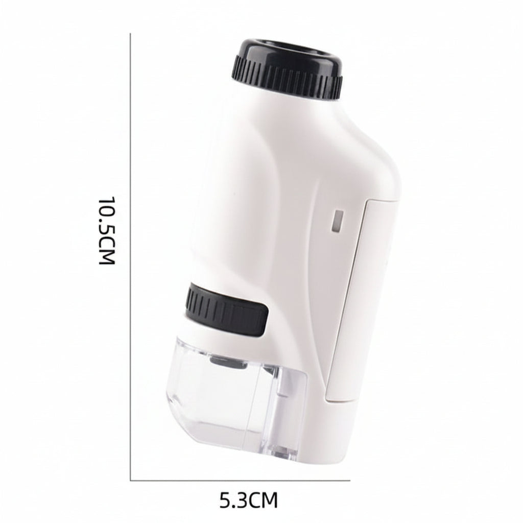 Kids Pocket Microscope for hands-on science exploration, featuring a compact design for portable educational use, ideal for young scientists to observe and study specimens. 3