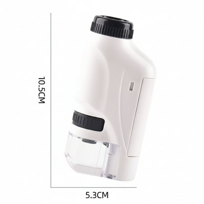 Kids Pocket Microscope for hands-on science exploration, featuring a compact design for portable educational use, ideal for young scientists to observe and study specimens. 3