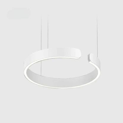 LED ceiling lamp featuring a sleek black and gold modern design, equipped with a dimmable function and adjustable height for customizable lighting solutions in contemporary spaces. 11
