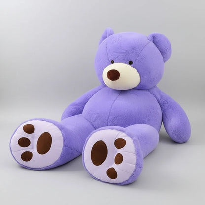 Large teddy bear with adjustable filling, featuring a soft plush exterior, perfect cuddly toy for kids and adults, ideal for hugs and comfort. 1