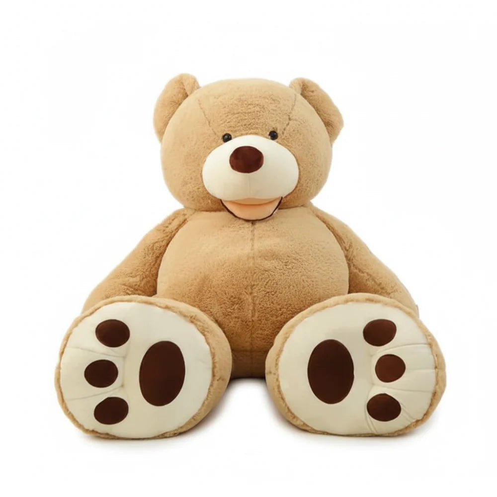 Large teddy bear with adjustable filling, featuring a soft plush exterior, perfect cuddly toy for kids and adults, ideal for hugs and comfort. 6