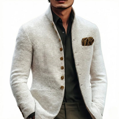 Men's tailored fit cardigan featuring a button placket, made from soft fabric for comfort, available in sizes S to 3XL, perfect for versatile 1