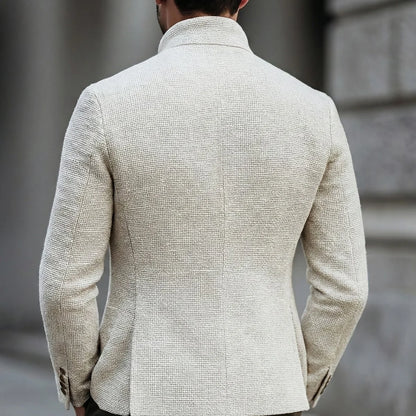 Men's tailored fit cardigan featuring a button placket, made from soft fabric for comfort, available in sizes S to 3XL, perfect for versatile 3