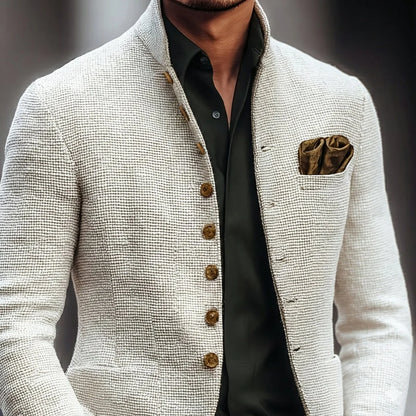 Men's tailored fit cardigan featuring a button placket, made from soft fabric for comfort, available in sizes S to 3XL, perfect for versatile 4