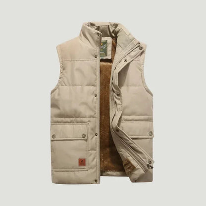 Men's gilet bodywarmer featuring lightweight insulation, perfect for versatile layering in both casual and smart outfits, showcasing a modern design and comfortable fit. 4