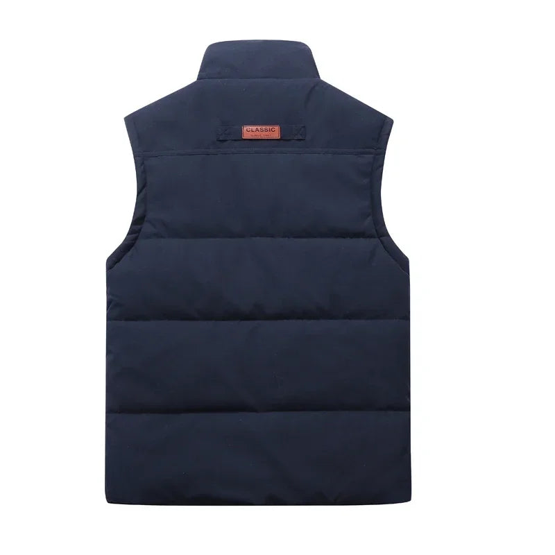 Men's gilet bodywarmer featuring lightweight insulation, perfect for versatile layering in both casual and smart outfits, showcasing a modern design and comfortable fit. 5