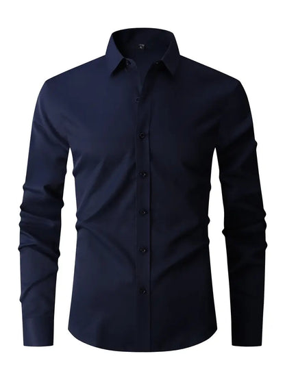 Men's long-sleeve shirt featuring breathable fabric and a modern fit, perfect for both formal and casual occasions. 5