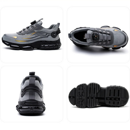Men's safety work shoes featuring a non-slip grip and quick twist lock design, offering durability, slip resistance, comfort, and stability for all-day wear 6