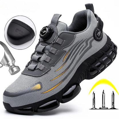 Men's safety work shoes featuring a non-slip grip and quick twist lock design, offering durability, slip resistance, comfort, and stability for all-day wear 7