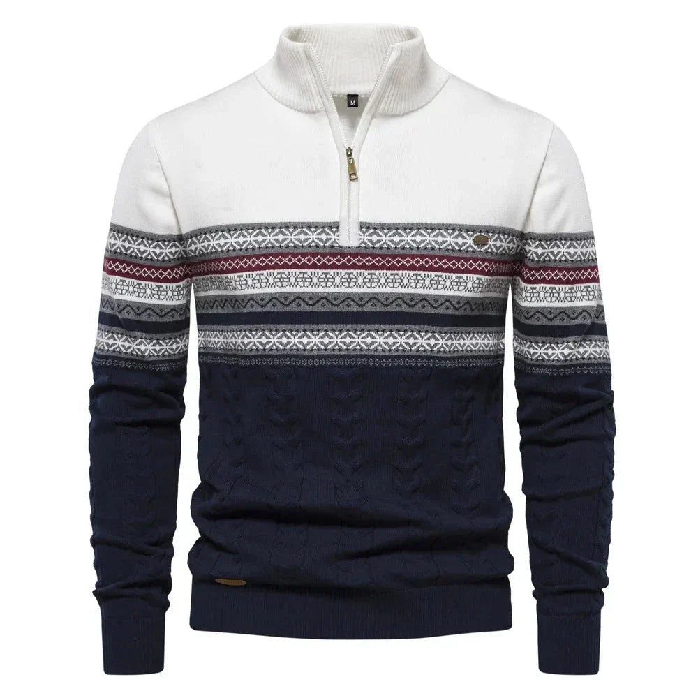 Men's sweater made from soft-knit fabric featuring a classic versatile design, perfect for everyday wear, providing warmth and comfort. 0