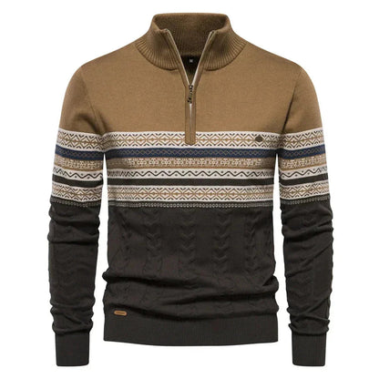 Men's sweater made from soft-knit fabric featuring a classic versatile design, perfect for everyday wear, providing warmth and comfort. 2