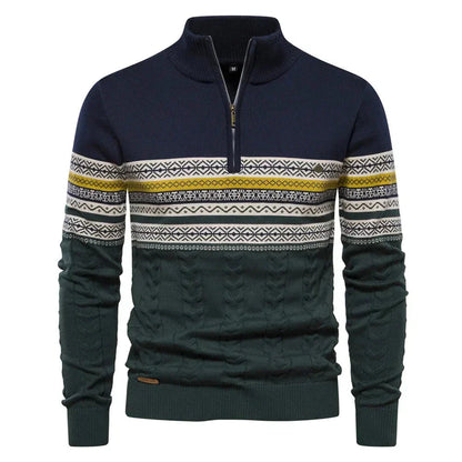 Men's sweater made from soft-knit fabric featuring a classic versatile design, perfect for everyday wear, providing warmth and comfort. 3