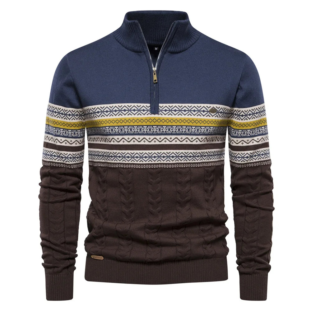 Men's sweater made from soft-knit fabric featuring a classic versatile design, perfect for everyday wear, providing warmth and comfort. 5