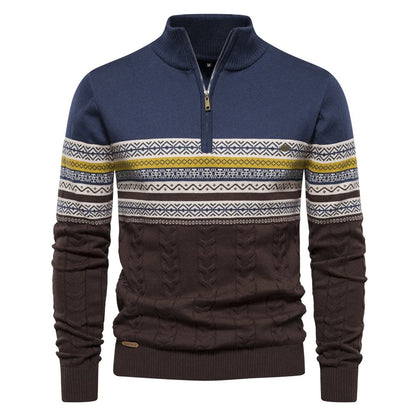 Men's sweater made from soft-knit fabric featuring a classic versatile design, perfect for everyday wear, providing warmth and comfort. 5