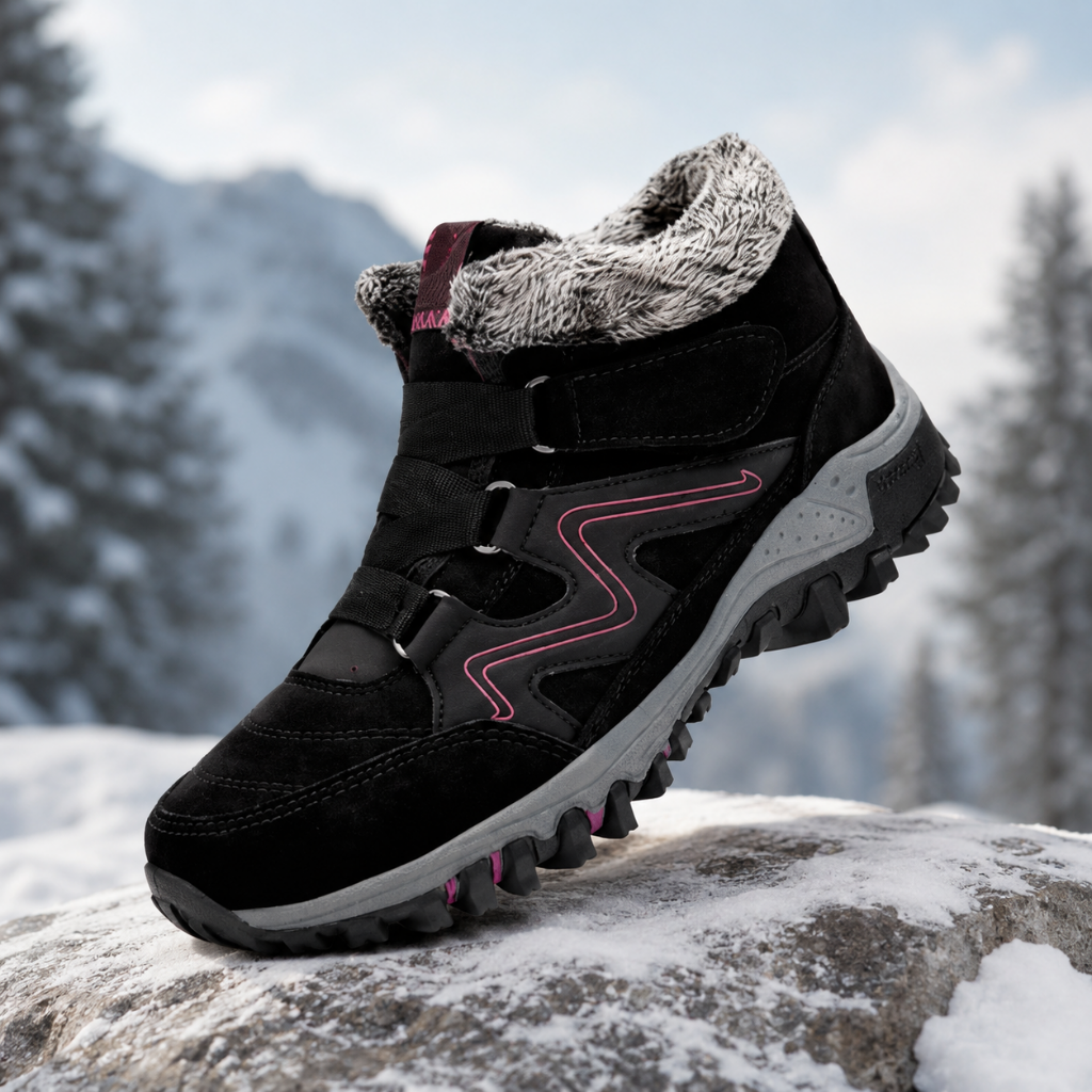 Men's waterproof winter snow boots featuring insulated comfort and a secure strap design, perfect for outdoor activities and casual wear. 4