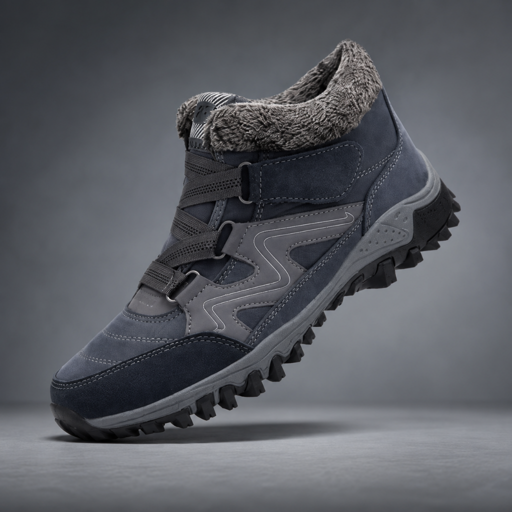 Men's waterproof winter snow boots featuring insulated comfort and a secure strap design, perfect for outdoor activities and casual wear. 5