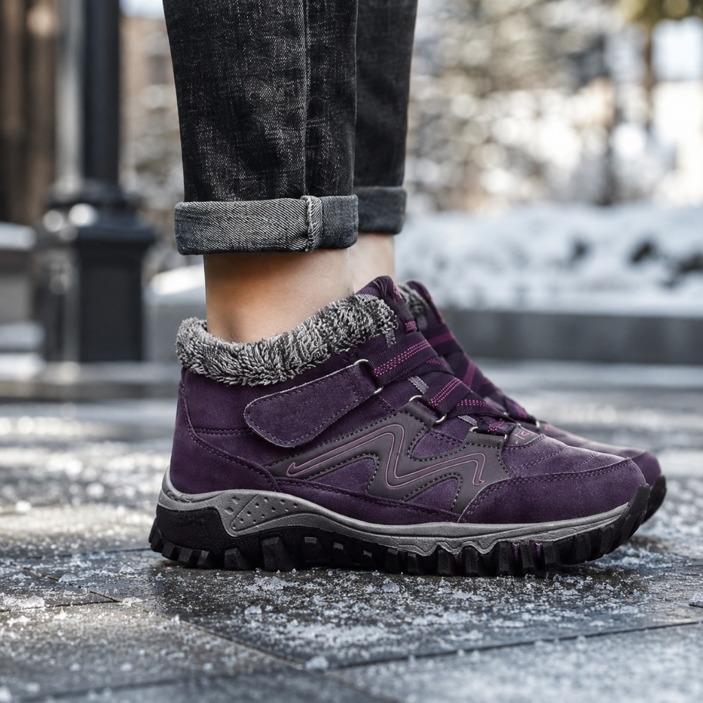 Men's waterproof winter snow boots featuring insulated comfort and a secure strap design, perfect for outdoor activities and casual wear. 7