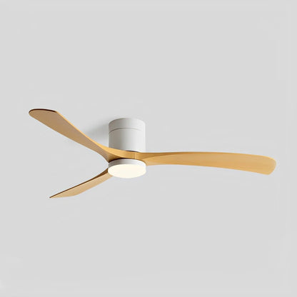 Modern ceiling fan featuring a sleek flush mount design, integrated LED light, and 6-speed reversible motor for whisper-quiet operation, perfect for enhancing home 8