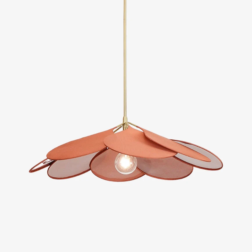 Elegant Petal Pendant Light featuring a floral design in a gold frame, customizable hanging height, and available in various sizes and colors, perfect for enhancing any 0