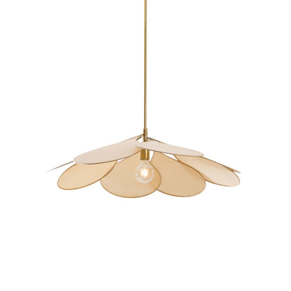 Elegant Petal Pendant Light featuring a floral design in a gold frame, customizable hanging height, and available in various sizes and colors, perfect for enhancing any 11