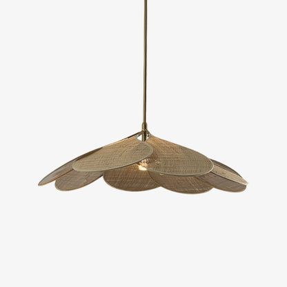 Elegant Petal Pendant Light featuring a floral design in a gold frame, customizable hanging height, and available in various sizes and colors, perfect for enhancing any 13