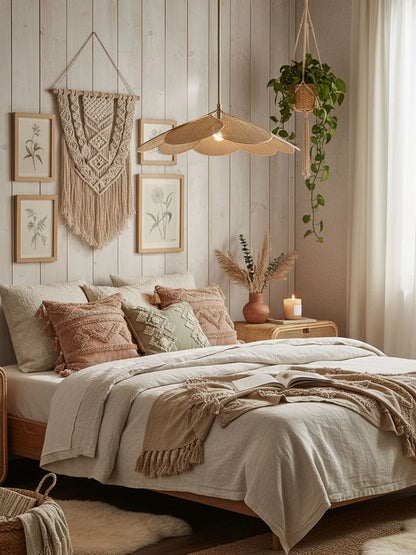 Elegant Petal Pendant Light featuring a floral design in a gold frame, customizable hanging height, and available in various sizes and colors, perfect for enhancing any 4