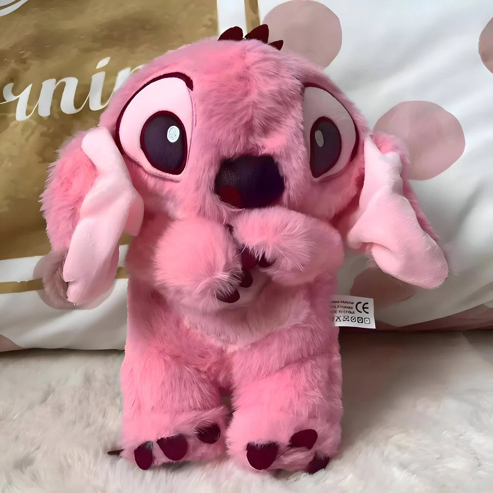 Plush sleep aid toy designed for children, featuring a calming breathing light and soothing sounds, perfect for providing soft huggable comfort at bedtime. 2