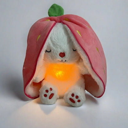 Plush sleep aid toy designed for children, featuring a calming breathing light and soothing sounds, perfect for providing soft huggable comfort at bedtime. 5