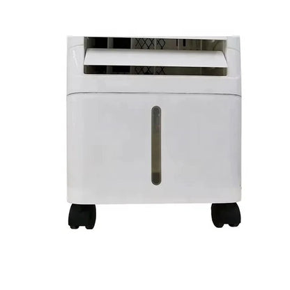 Portable air cooler with humidifier and purifier, featuring a sleek design and three-in-one functionality, ideal for home and office use, providing efficient evaporative 5