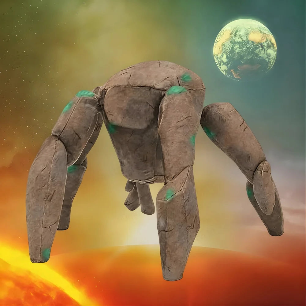Rocky character plush toy featuring soft plush fabric and an adorable space design, perfect for snuggling and display. 0