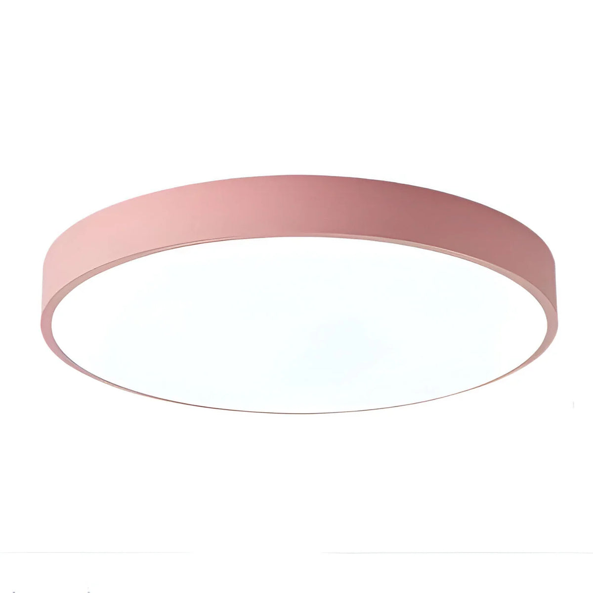 Round LED ceiling light featuring a sleek low-profile design and acrylic diffuser, ideal for modern home interiors as a stylish flush mount fixture. 5