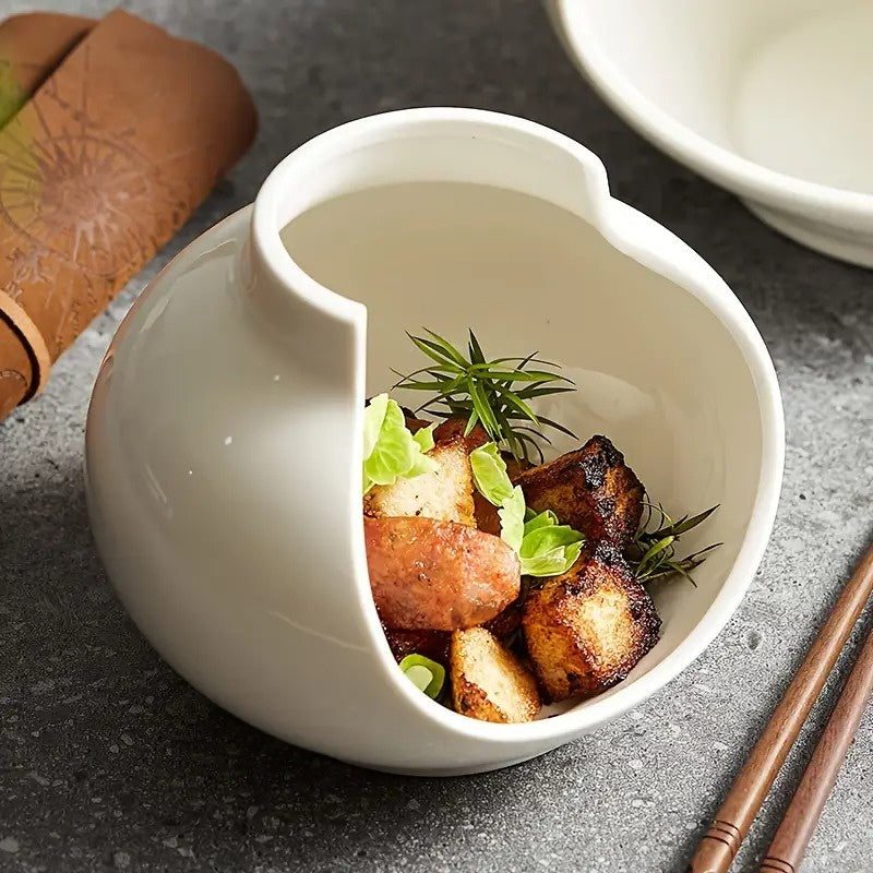 Rounded Kitchen Bowl with Flat Base