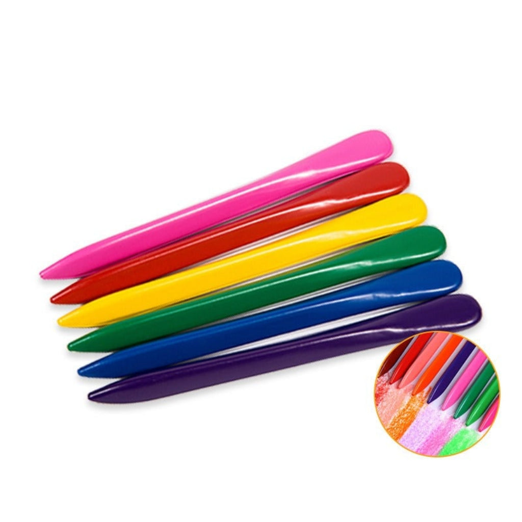 Washable art crayons for kids in vibrant colors, available in sets of 12, 24, or 36, designed for easy cleaning and creative 0