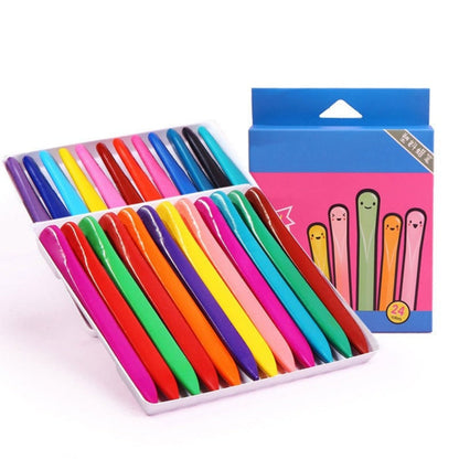 Washable art crayons for kids in vibrant colors, available in sets of 12, 24, or 36, designed for easy cleaning and creative 6