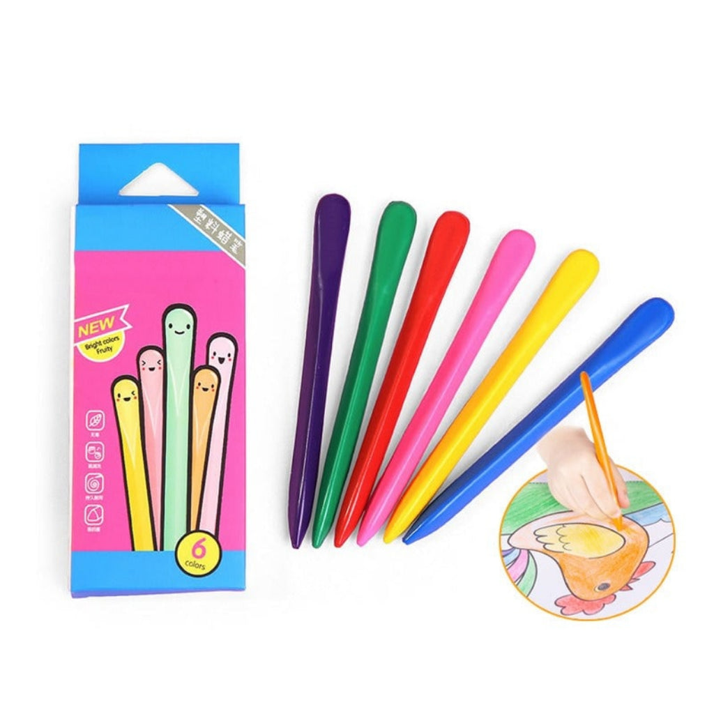 Washable art crayons for kids in vibrant colors, available in sets of 12, 24, or 36, designed for easy cleaning and creative 7