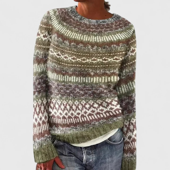 Women's dark gray cashmere sweater featuring a timeless chic design and a flattering fit, perfect for any occasion. 1