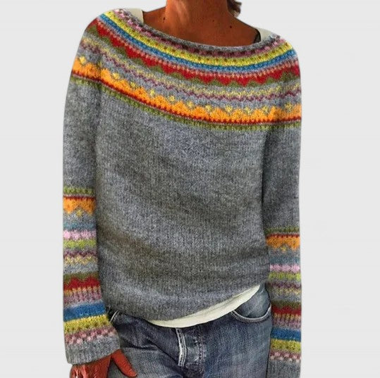 Women's dark gray cashmere sweater featuring a timeless chic design and a flattering fit, perfect for any occasion. 12
