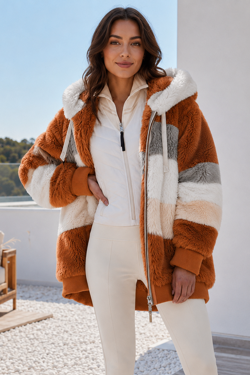 Women's hoodie cardigan featuring soft fabric and a relaxed fit, perfect for cozy everyday wear and casual layering. 1