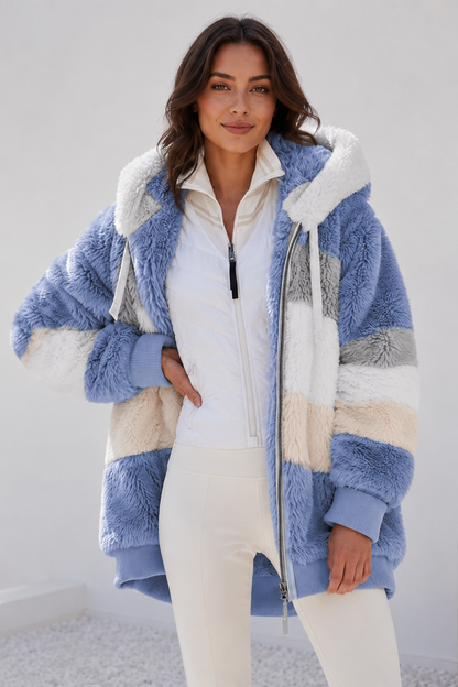 Women's hoodie cardigan featuring soft fabric and a relaxed fit, perfect for cozy everyday wear and casual layering. 4