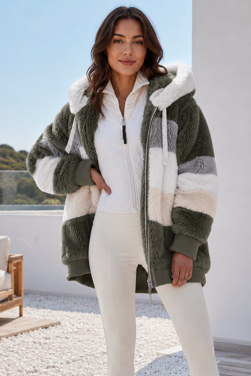 Women's hoodie cardigan featuring soft fabric and a relaxed fit, perfect for cozy everyday wear and casual layering. 9