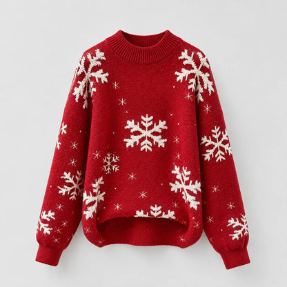 Women's dip-dye patterned jumper featuring a stylish bow sash detail, perfect for casual winter wear with a comfortable O-neck design. 1