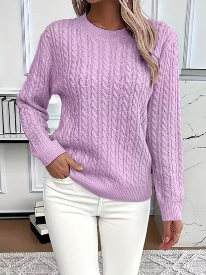 Women's green sweater designed for cozy everyday wear, featuring a minimalist lightweight design perfect for layering and casual outfits. 8
