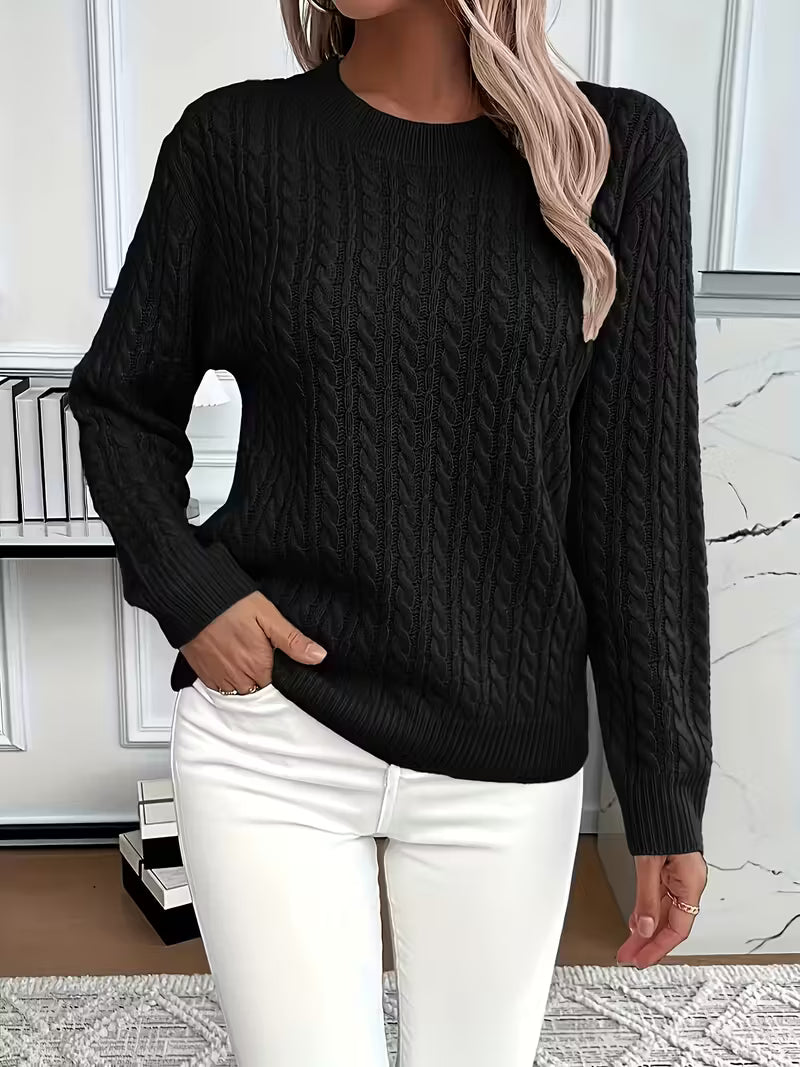 Women's green sweater designed for cozy everyday wear, featuring a minimalist lightweight design perfect for layering and casual outfits. 9