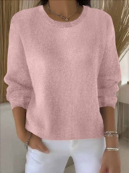 Women's yellow sweater featuring a soft and warm fabric, designed for cozy everyday wear with an elegant style. 4