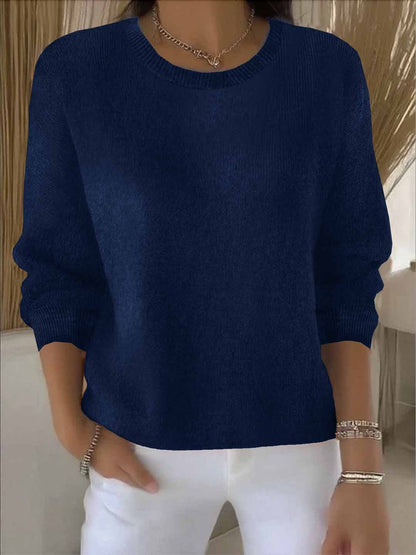 Women's yellow sweater featuring a soft and warm fabric, designed for cozy everyday wear with an elegant style. 5