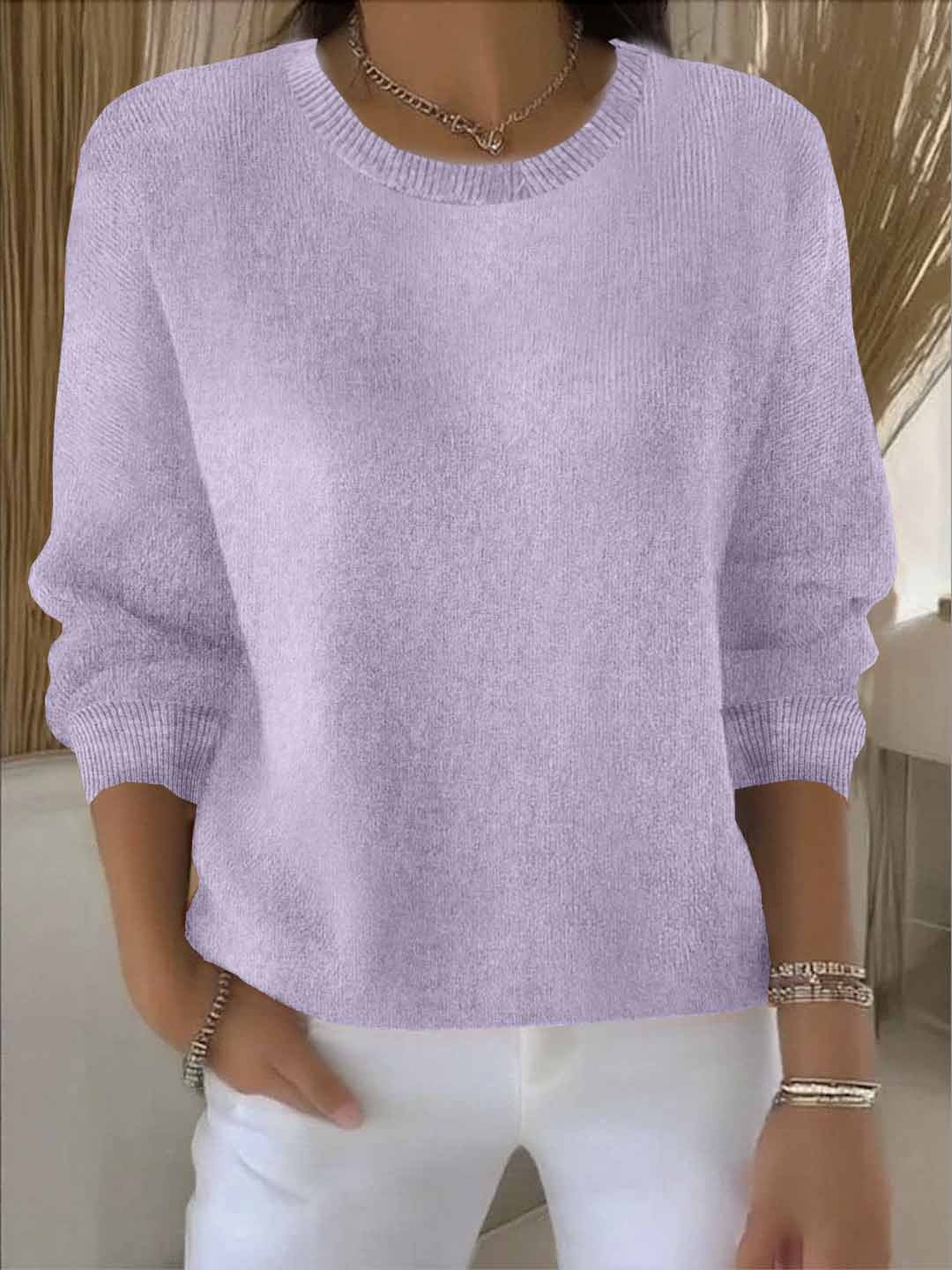 Women's yellow sweater featuring a soft and warm fabric, designed for cozy everyday wear with an elegant style. 8